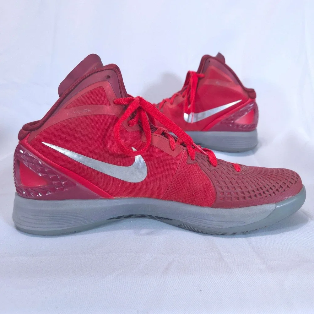 Nike Zoom Hyperdunk 2011 Supreme Mens 12 Red High Top Basketball Shoes Flywire